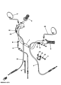 SR125L ｽﾃｱﾘﾝｸﾞﾊﾝﾄﾞﾙ. ｹｰﾌﾞﾙ 1