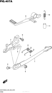 GSX-R1000 Подножка