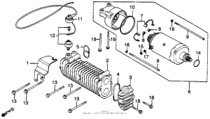 CM450 Starter motor + oil cooler