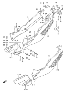 GSX-R1100 Обтекатель задний
