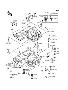ZX900 Картер двигателя