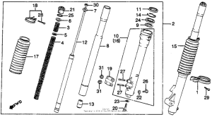 CR125R Front fork 79