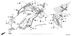 ST1300P (ABS) Задний бампер