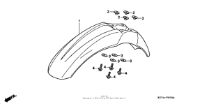 XR400R Переднее крыло