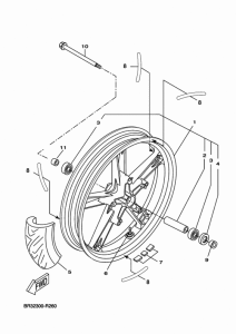 MT125A Переднее колесо