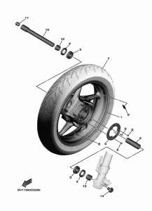 XP530-A Переднее колесо