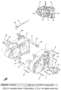 TY175B Картер двигателя