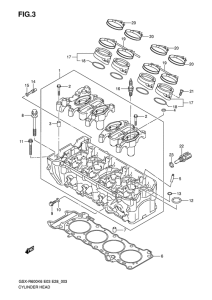 GSX-R600 Головка цилиндров