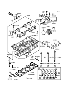 ZX400 Головка цилиндров