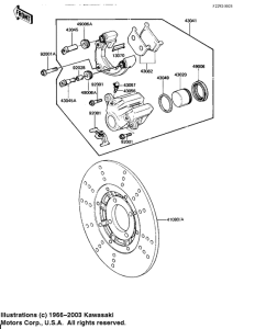 KZ1000 Передний суппорт