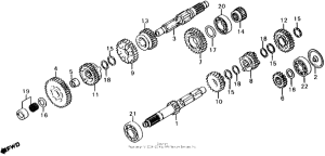 CX500 Трансмиссия