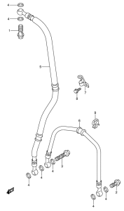 GSX-R600U2 Передние тормозные трубки