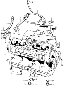CB750 Картер двигателя