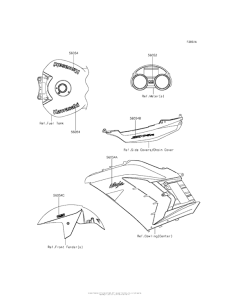 ZX1400 Decals (Gray)(Fffa)