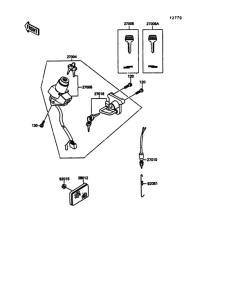 KL600 Замок зажигания