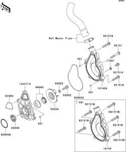 ER650 Водяной насос