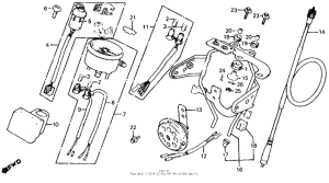 XL100S Speedometer + horn 81-82