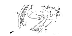 CB600F (ABS) Cowling comp