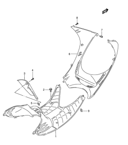 AJ50 Щиток облицовочный задний