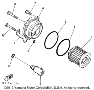 XV1100LC Масляный фильтр