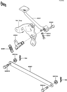 EN450 Педаль тормоза