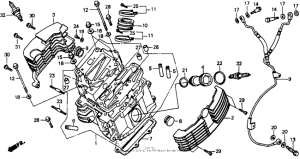 VT1100C Передняя головка цилиндров