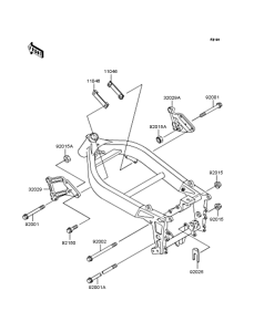ZX400 Рама ,крепежные детали