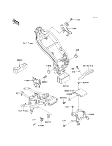 EX250 Рама ,крепежные детали
