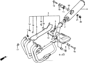 CB1000F Глушитель