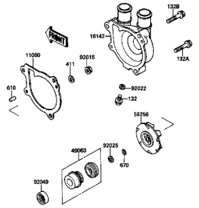 KL650 Водяная помпа