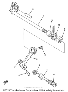 IT250H Shift shaft - pedal