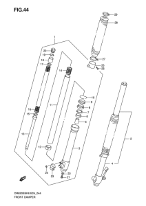 DR650 Передняя вилка