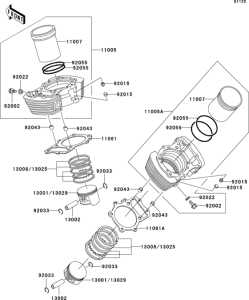  Цилиндр и поршни
