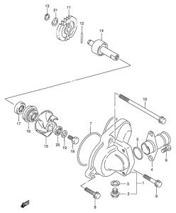RG125 Водяная помпа