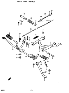 SB200 Stand - footrest