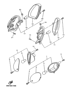 YN50R Поворотники