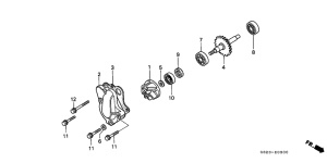CR80R Водяная помпа