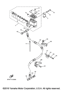TW200E Главный тормозной цилиндр