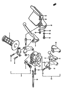 DR650 Left handle switch