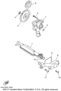XVS650A Масляный насос