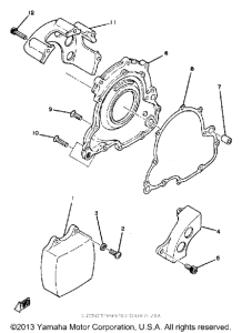 TZ250H Боковые крышки