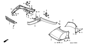 CN250 Front under cover /  front fender
