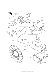 EX300 Задний тормоз