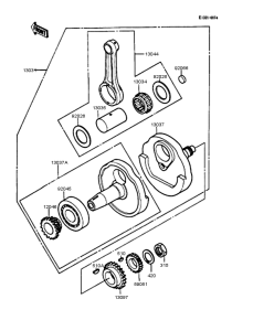 KL250 Коленвал