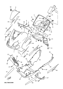 YP125E Обтекатель 1