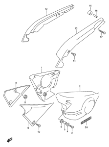 VZ800 Обтекатель задний