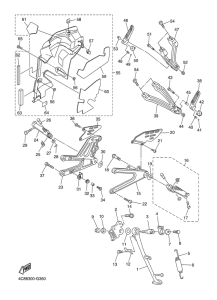 YZF-R1 Stand & footrest