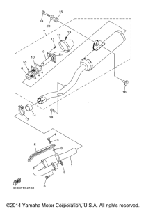 WR450F Выхлопная система