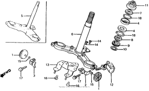 XL100S Steering stem 83-85