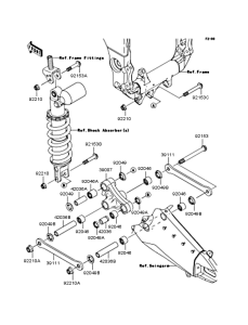 ZX1000 Задняя подвеска